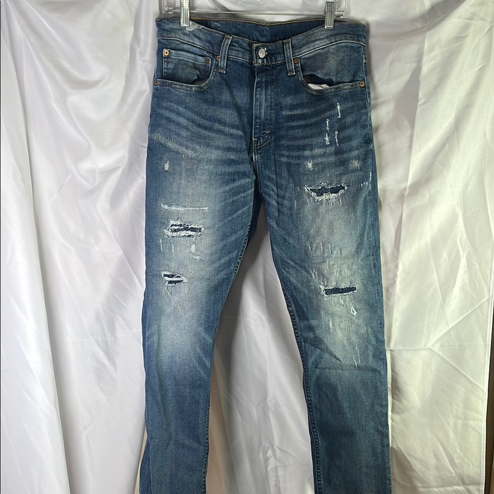 Mens Distressed Water-Less 512 Levis 34x34
